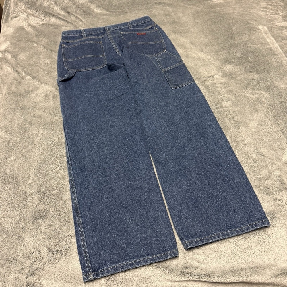 Dickies Carpenter Jeans Men's 36x32 Blue Denim Workwear Utility Baggy Skater